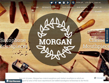 Tablet Screenshot of morganmouthpieces.com